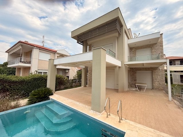 Villa Delfini, Nikiti, Greece - best seafront villa with pool in Nikiti, sitonia for sale, Photo 1