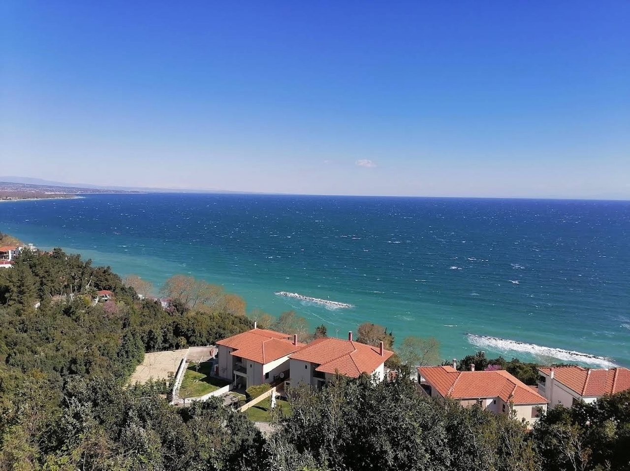 Platomon, Platamon, Greece - seafront semidetached house in a gated complex with stunning views for sale, Photo 1