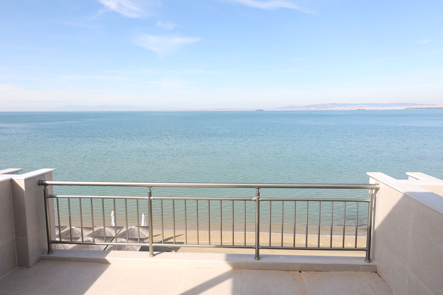 Asteras apartments, Thessaloniki, Greece - seafront apartments on the beach with unobstructed views to the sea, city, Olympos mount, Photo 1
